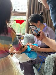 -慧婴轩婴儿理胎发胎毛笔胎毛画手足印(通州店)