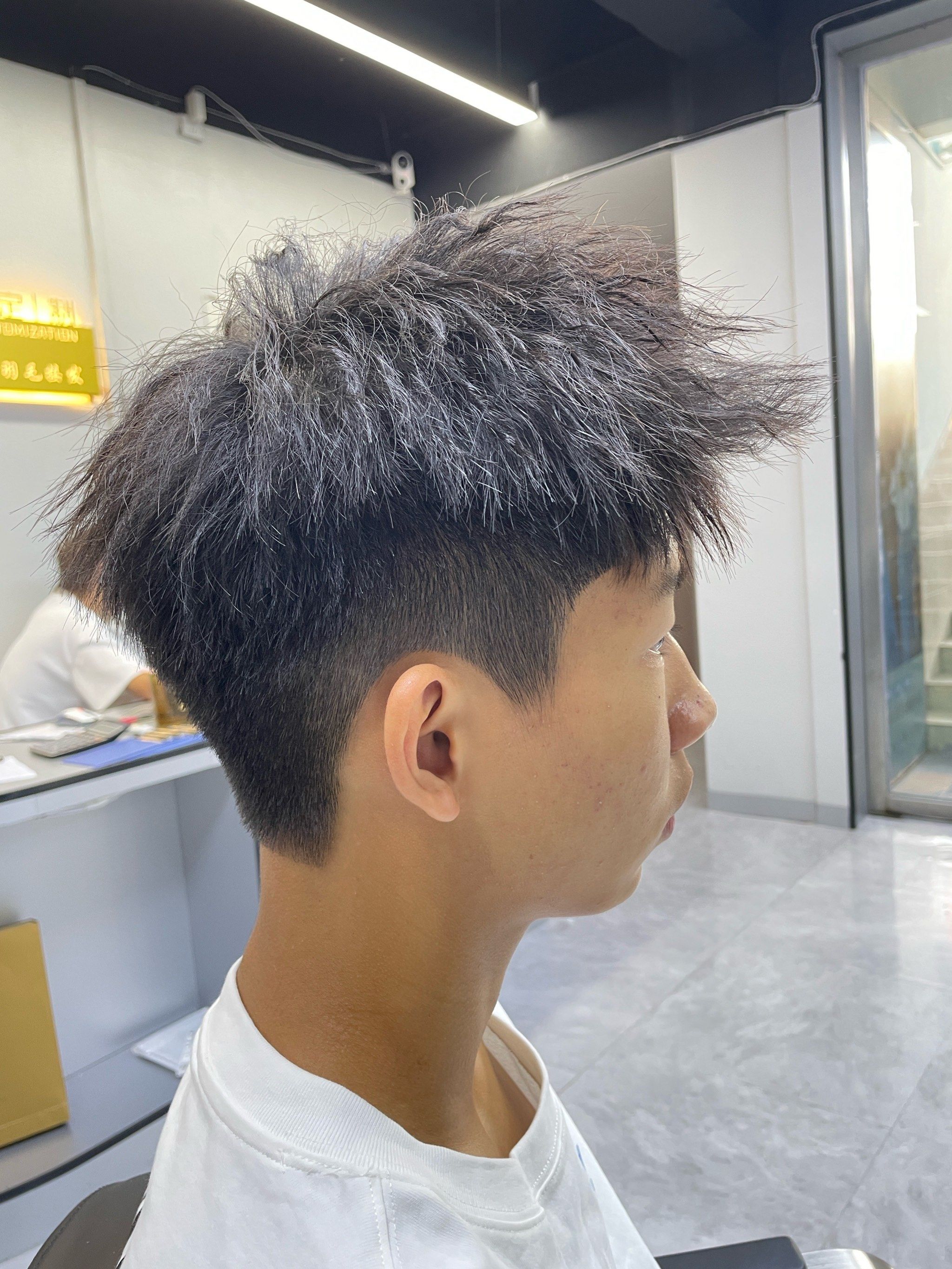 男士发型 #钢夹烫