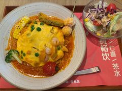 虾仁蟹黄蛋包饭-吾妻拉面•和风食堂(群光广场店)