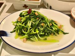 碎油渣炒鸡毛菜-北平楼·烤鸭·北京菜(牡丹园店)