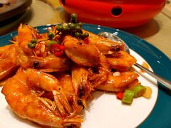 椒麻豉油虾-小船渔村•大连菜•大连焖鱼(黄河路店)
