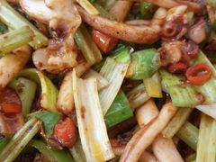 干锅鱿鱼须-金豆角砂锅焖面(安贞店)