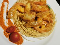 -东来菜馆•手抓海鲜家常菜•海鲜锅贴(鸽子窝店)