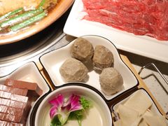 潮汕牛筋丸-京韵胡同·酱香羊蝎子火锅涮肉(长寿路店)
