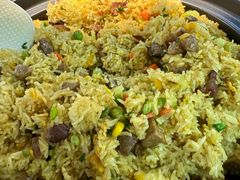 牛肉粒叉烧咖喱炒饭-明姨仔潮汕美食·碳炉猪脚·汕尾牛腩饭·起片鸡煲(起义路店)