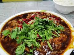 水煮牛肉-北大地皖峰饭馆