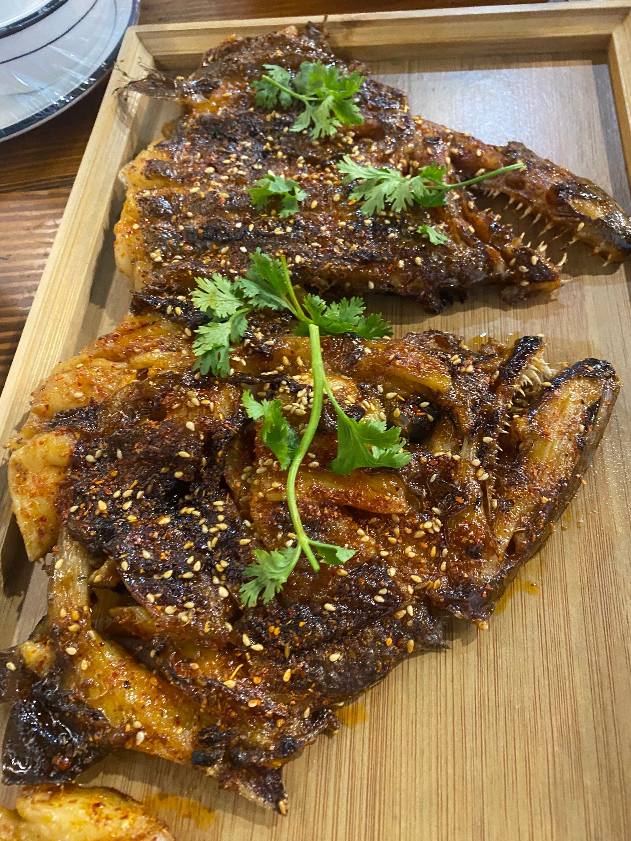 碳烤碟鱼头来一份