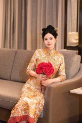 -懿沉香中式嫁衣礼服秀禾服龙凤褂马来褂旗袍总店