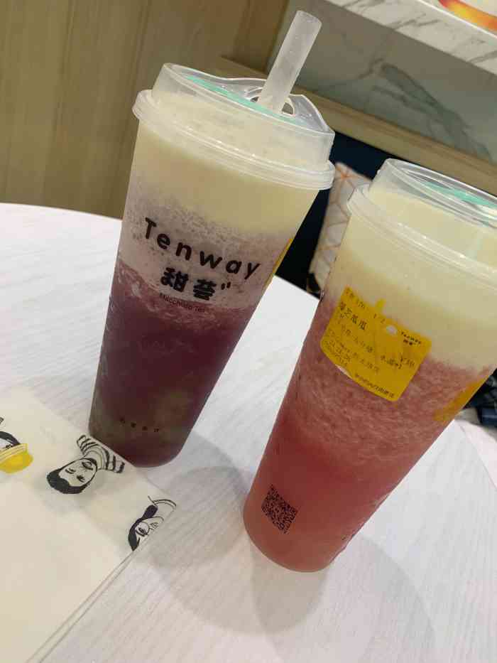 tenway甜荟奶霜茶饮(胜太路店)-"感谢大众点评,又一次中了霸王餐.