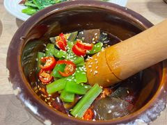 擂椒皮蛋-海荣锅贴馆(五味十字店)