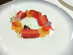 挪威烟熏三文鱼水晶黄瓜香槟奶油-福楼法餐厅FLO