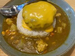 芝士牛肉汉堡咖喱饭-红小满休闲餐厅(十全街店)