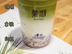 抹茶拿铁+红豆-茉沏(光启城店)