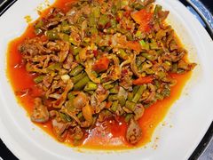 酸豆角鸡胗-湖南文氏湘菜馆(顺河高架路店)