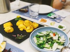 清炒秋葵山药-子霖南山鲜虾面(南山总店)