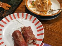 铺天盖地顶级澳牛肉火焰寿司-仙隐小鹿中華の日料(正弘城店)