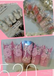 点击看大图 爱意胶·唯美新娘甲-艾妃罗高科美肤美甲美睫健康管理