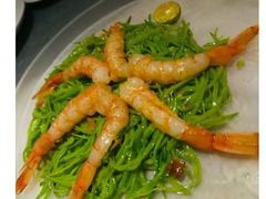 青柠葡萄籽油浸红魔虾配荷兰豆-艾雷牛排馆 LA.Prime Steakhouse