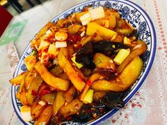 鱼香茄子-北大地皖峰饭馆
