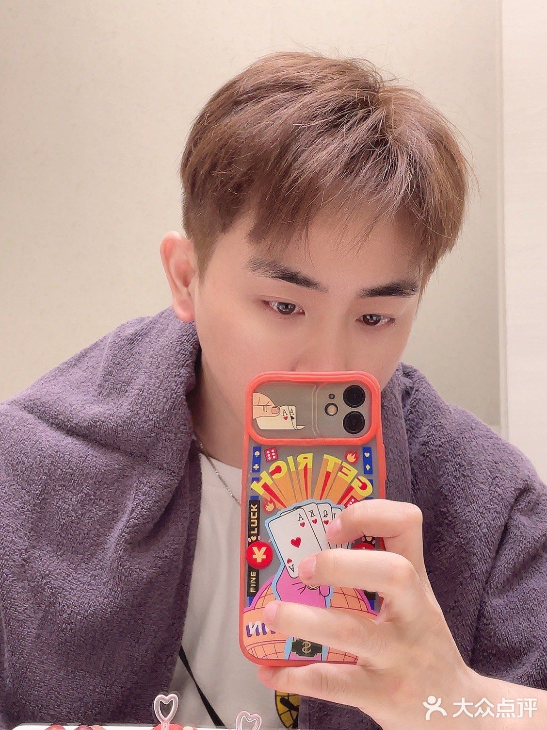 男生发色 | 高级感粉棕犹如"换头术"╰[得意]╮