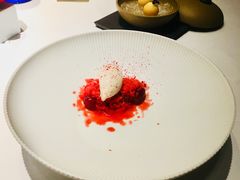 草莓冰屑茉莉花冰淇淋-三嚥阁 La Villa Restaurant