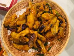 焦烧紫茄-松针蔡记蒸饺(花园路店)