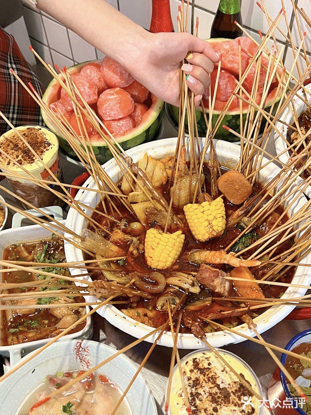 地道成都串串🍢人均50r街头撸串