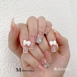 [爱心]裸色法式美甲[爱心]