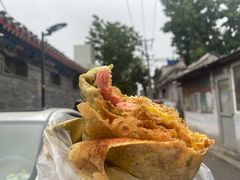 双蛋煎饼加肠-大华煎饼(交道口北剪子巷店)
