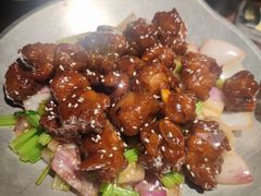 蒜香蜜汁排骨-绿茶餐厅(同成街华联店)