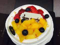 芒果&草莓软忌廉-黑池口感烘焙·生日蛋糕(坂田店)