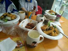 周三优惠套餐咖喱鱼排饭配饮料还有麻辣鸡翅-Pelicana百利家炸鸡(江南西名店城店)