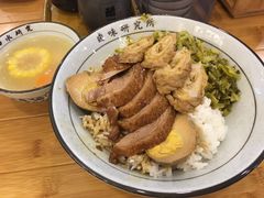 鹅肉拼大肠-狮头牌卤味研究所·卤味饭(花城汇南区店)