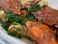 红膏蟹葱油-渔中舟海鲜大排档(普陀沈家门店)