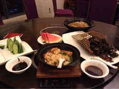 冰鎮黃瓜，井水豆腐，富貴xx蝦，湖鮮撈粉絲-巴陵全鱼席(湖南老字号汴河街店 )