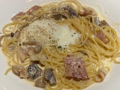 奶油培根蘑菇蛋意面-TAMATI(巴黎贝甜韩式西餐厅店)