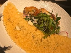 蒜香黑虎虾配芝麻菜-弦月窗LUNETTE BY AMANDA(复兴路店)