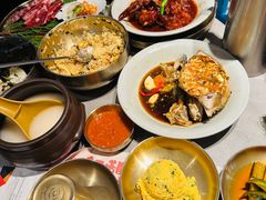 -草家酱蟹炭火烤肉店(珲春南路二店)