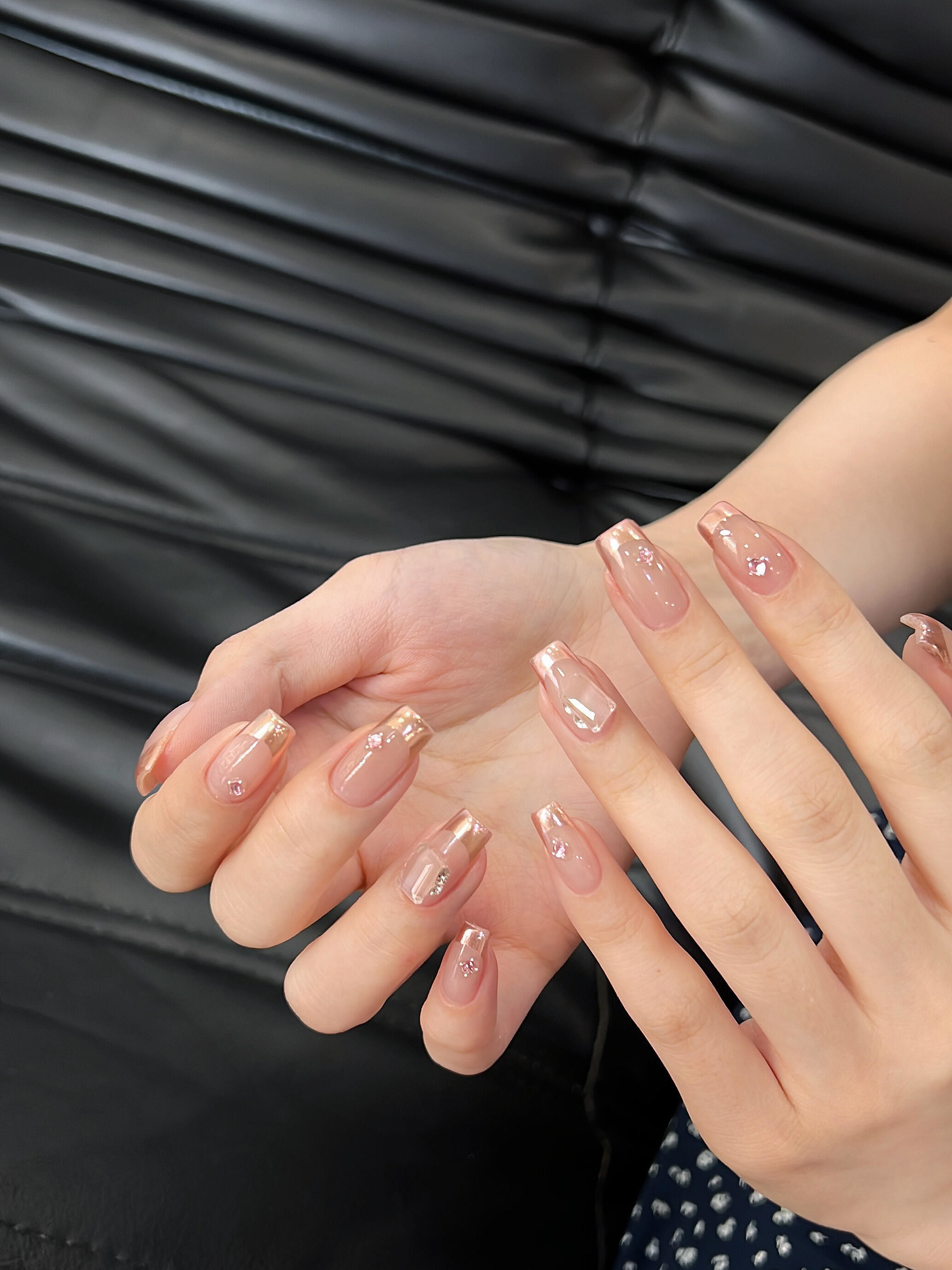 伊琳美甲魔镜粉法式