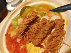 丝瓜鱼丸炖馓子-永安鱼庄·镇江菜(东吴路店)