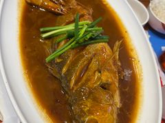 葱烧深海黄鱼-渔家风味·鲅鱼水饺·央视展播·海鲜天津菜(开发区店)