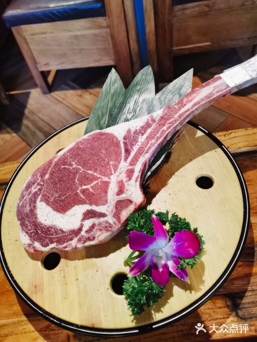 原始一口牛黑牛烤肉(罗马假日广场店)碳烤战斧牛排图片