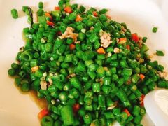 榄菜肉松四季豆-茗荔园农庄(大涌店)