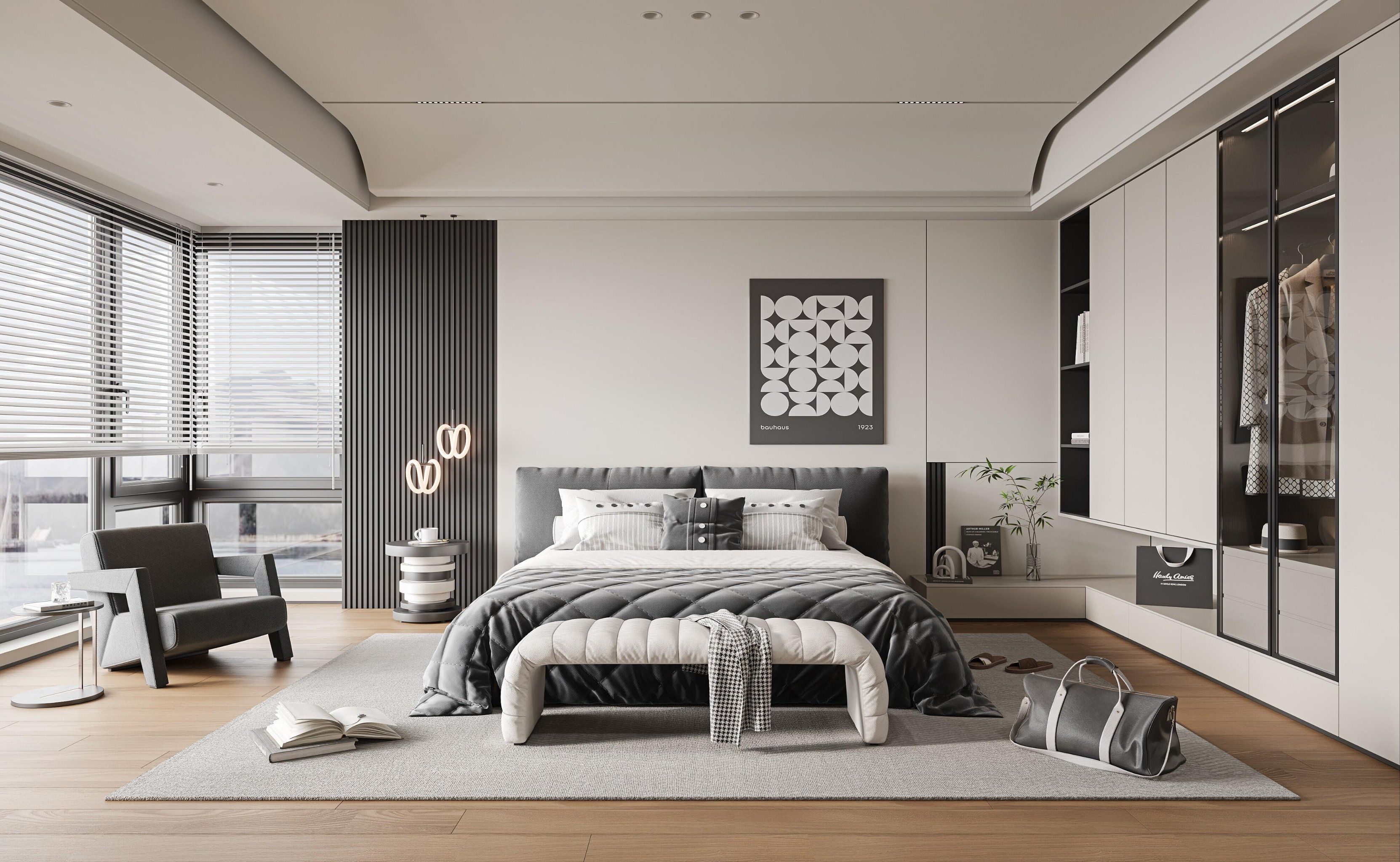 现代轻奢卧室设计案例分析