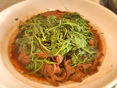 金花菜蚌肉-金典银峰老鹅馆·昆山菜(亭林公园店)