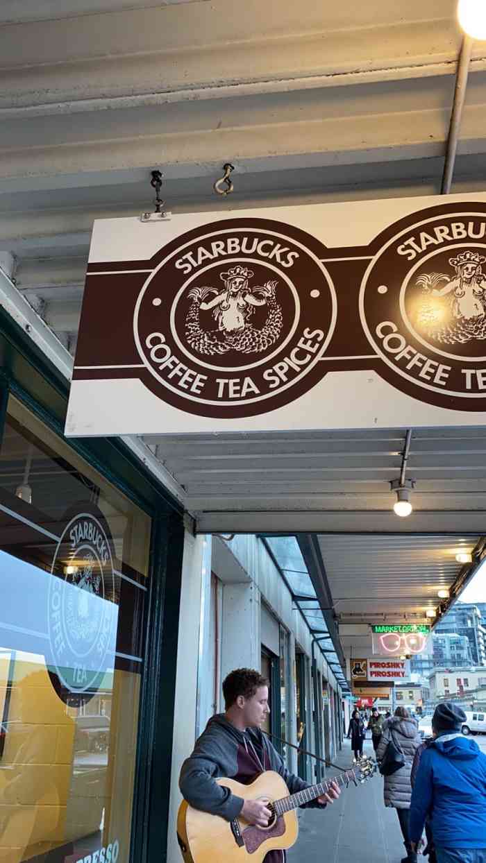 星巴克-"下着雨的西雅图,排了半小时不到的队,喝了."-大众点评移动版