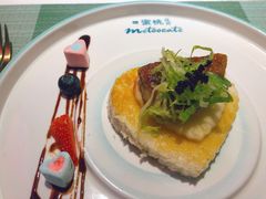 法式香煎鹅肝(客)-蜜桃花开·中西融合菜E&W(南长街店)