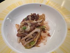 京葱雪花牛舌-牛YO寿喜烧·铁板烧和牛火锅自助(市府恒隆店)