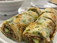 葱饼卷牛肉-台北楚楚园馅饼粥(虹桥南丰城店)