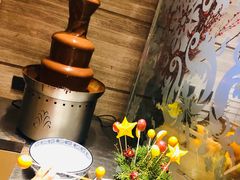 巧克力瀑布-北京王府井希尔顿酒店·万斯阁西餐厅